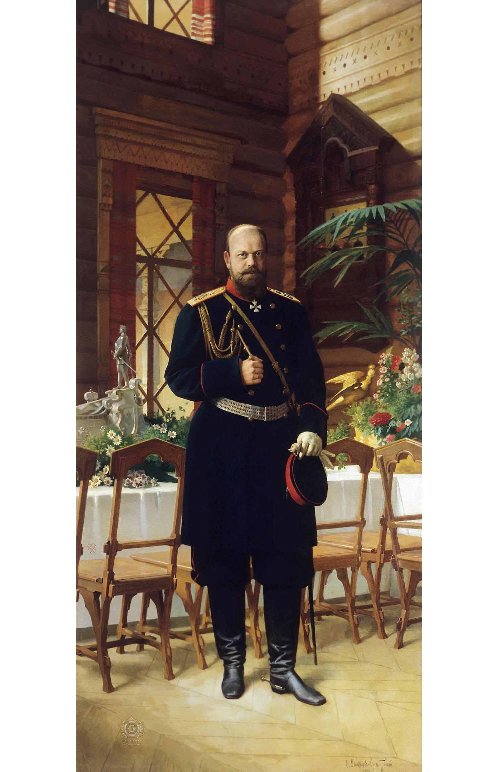 Николай Дмитриевич Дмитриев-Оренбургский. "Портрет императора Александра III". 1896.